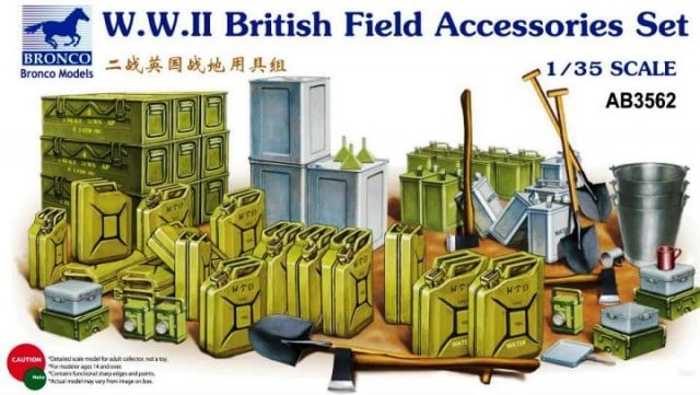 AB3562  наборы для диорам  WW. II. British Field Accessories Set (1:35)