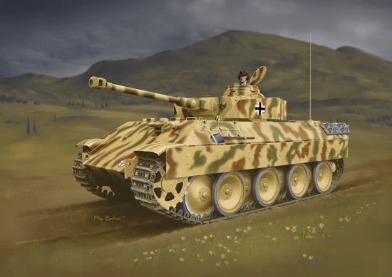 6835  техника и вооружение  Berge-Panther mit aufgesetztem Pz.Kpfw.IV turm als Befehlspanzer  (1:35)