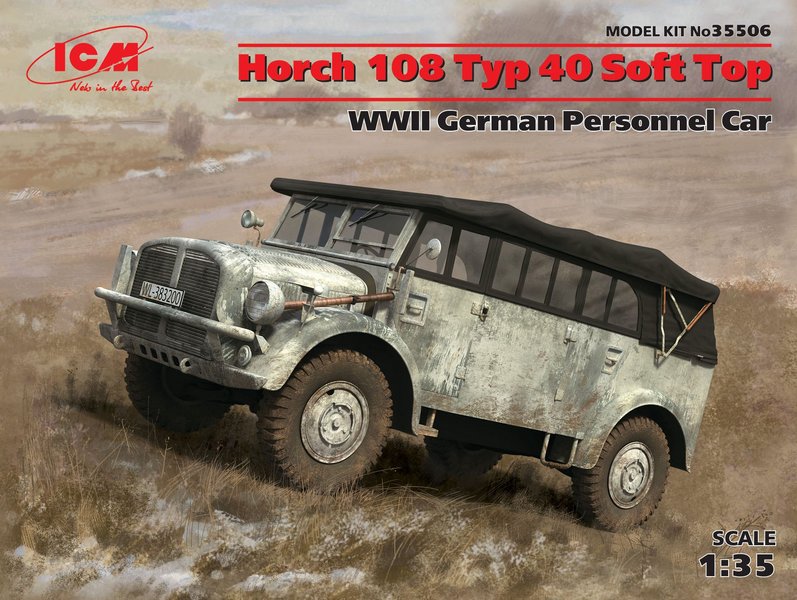 35506  техника и вооружение  Horch 108 Typ 40 Soft Top  (1:35)