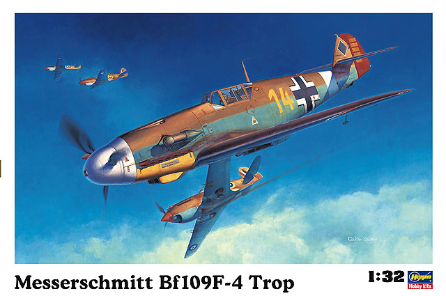 08881  авиация  Messerschmitt Bf109F-4 Trop  (1:32)