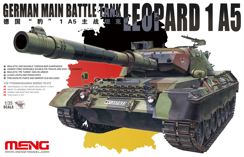 TS-015  техника и вооружение  German Main Battle Tank Leopard 1 A5  (1:35)