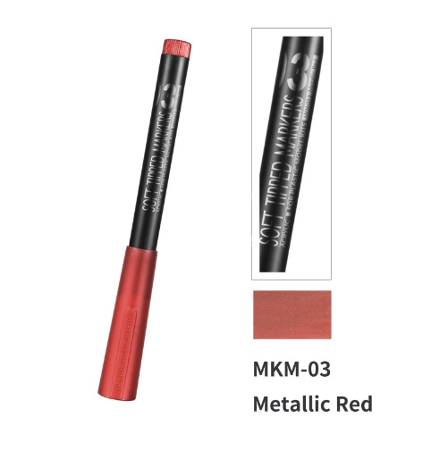 MKM-03  краска  Маркер красный металлик