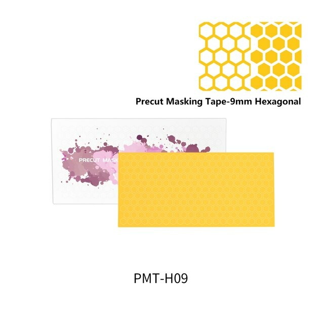 PMT-H09  инструменты для работы с краской  Маскировочная лента, шестиугольник 9 мм