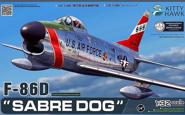 KH32007  авиация   F-86D "Sabre Dog"  (1:32)