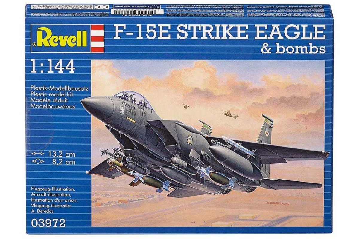 03972  авиация  F-15E Strike Eagle & Bombs  (1:144)