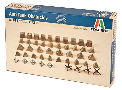 6147  наборы для диорам  Anti tank obstacles   (1:72)