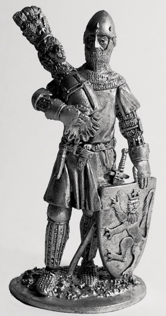 017 M  миниатюра  Немецкий рыцарь, Гюнтер фон Шварцбург.  Около 1345