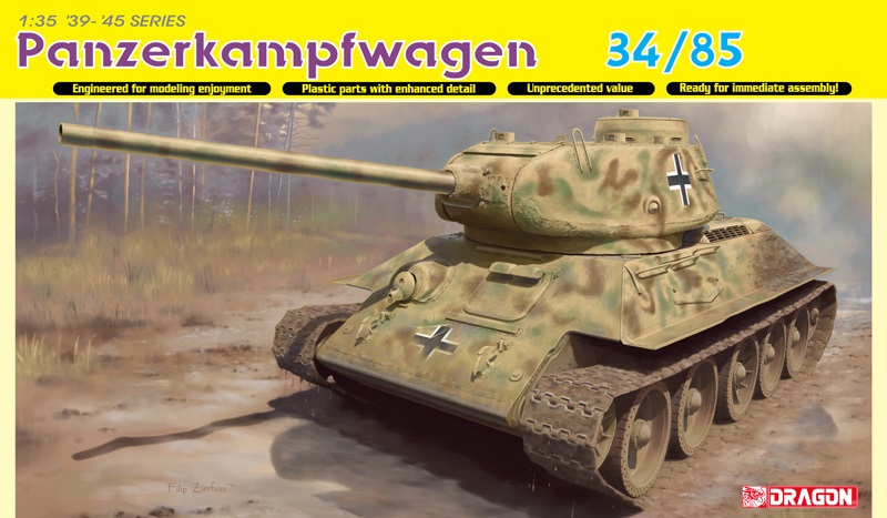 6759  техника и вооружение  Panzerkampfwagen Танк-34/85  (1:35)