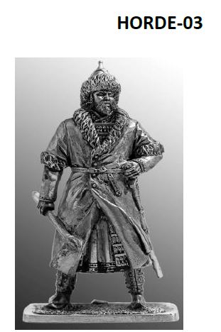 Horde-03  миниатюра  Монгольский знатный воин, 13 век