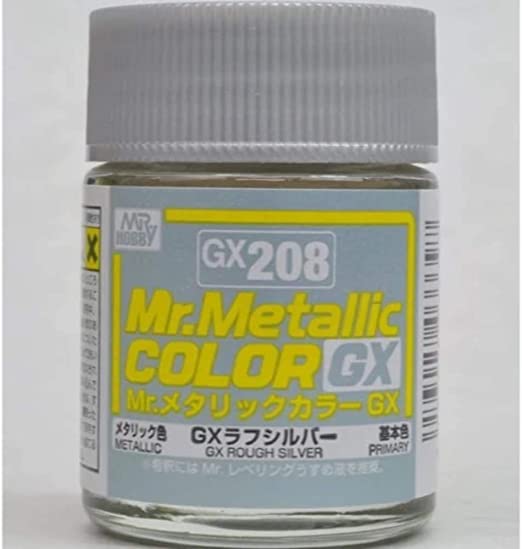 GX208  краска 18мл  Rough Silver Metallic
