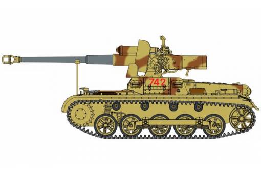 6781  техника и вооружение  САУ Panzerjäger IB mit StuK 40 L / 48  (1:35)