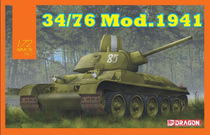 7590  техника и вооружение  Танк-34/76 Mod.1941  (1:72)
