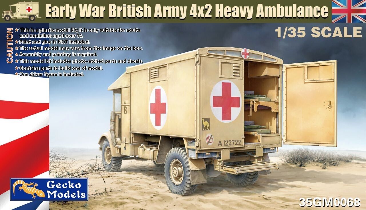 35GM0068  техника и вооружение  Early War Austin K2Y Heavy Ambulance  (1:35)