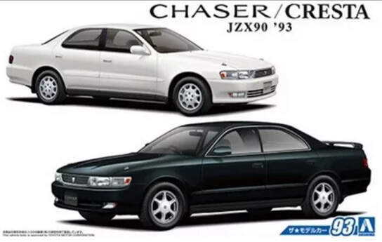 06173  автомобили и мотоциклы  Toyota JZX90 Chaser/Cresta Avante Super Lucent/Tourer '93  (1:24)