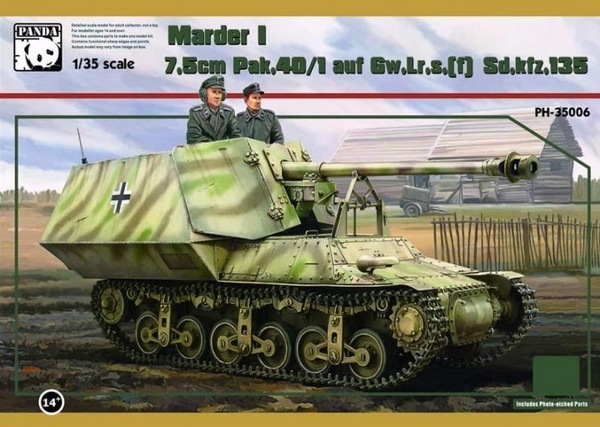 PH35006  техника и вооружение  САУ  Marder I 7,5cm Pak 40/1 auf Gw.Lr.s(f) Sd.Kfz. 135  (1:35)