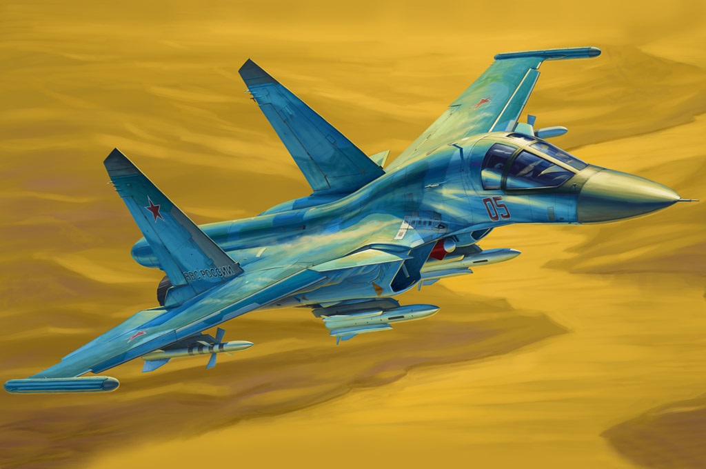 81756  авиация  Russian ОКБ Сухого-34 Fullback Fighter-Bomber  (1:48)