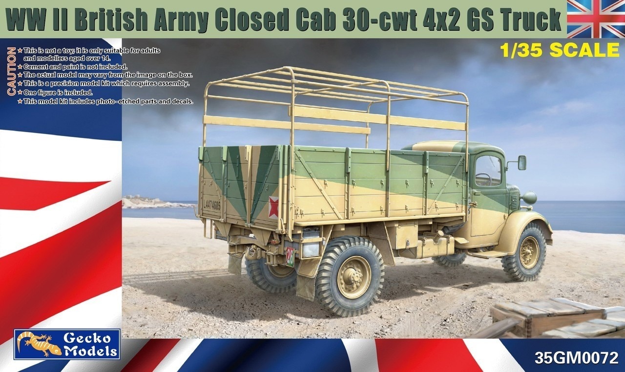 35GM0072  техника и вооружение  WWII British Army Closed Cab 30cwt 4x2 GS Truck  (1:35)