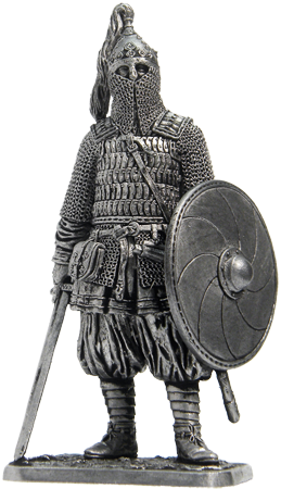276 M  миниатюра  Воин княжеской дружины. Русь, 10 век