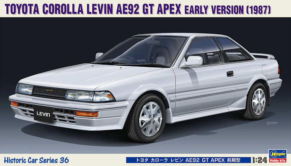 21136  автомобили и мотоциклы  Toyota Corolla Levin AE92 GT Apex Early Version (1987)  (1:24)