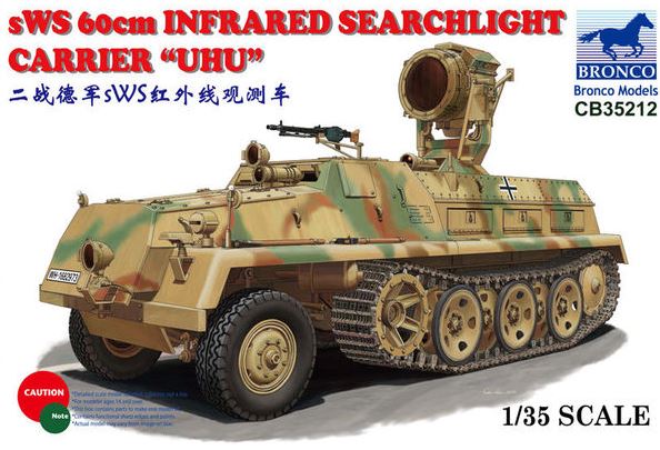 CB35212  техника и вооружение  sWS 60cm Infrared Searchlight Carrier "UHU"  (1:35)