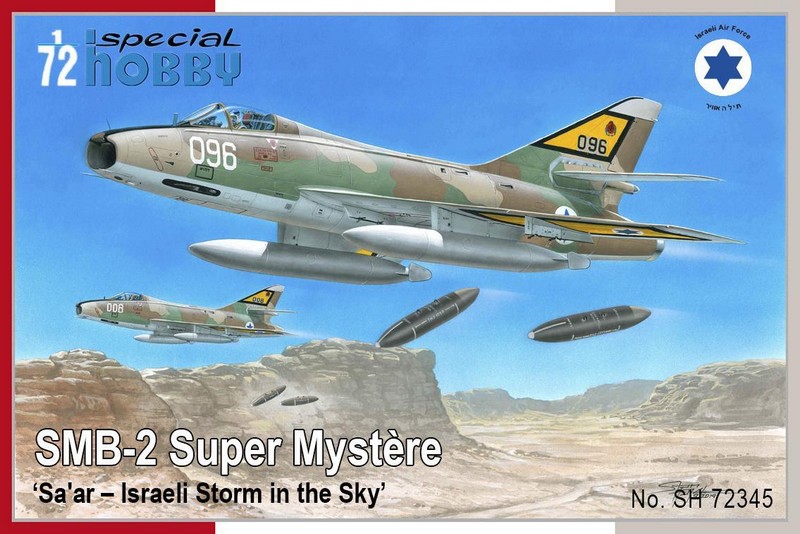 SH72345  авиация  SMB-2 Super Mystere "Sa’ar–Israeli Storm in the Sky"  (1:72)