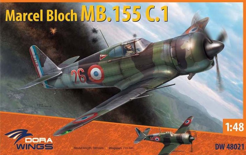 DW48021  авиация  Bloch MB.155C.1  (1:48)