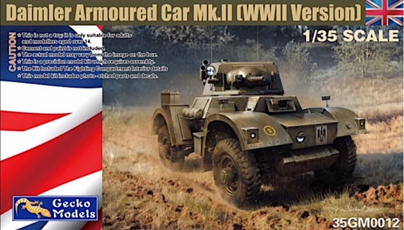 35GM0012  техника и вооружение  Diamler Armoured Car MK.II WW2 Version  (1:35)