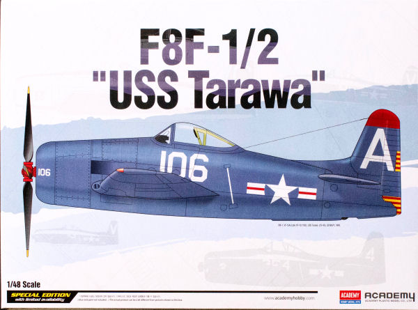 12313  авиация  F8F-1/2 Bearcat USS Tarawa  (1:48)