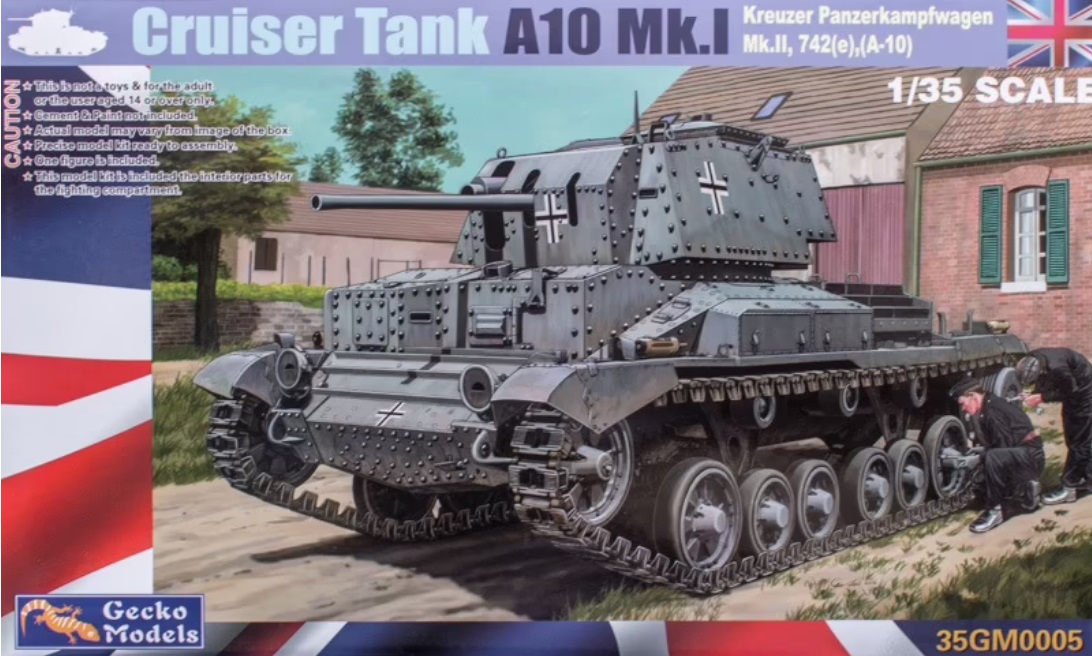 35GM0005  техника и вооружение  Cruiser Tank A10 Mk.I Pzkpfw Mk. II, 742(e), (A-10)  (1:35)