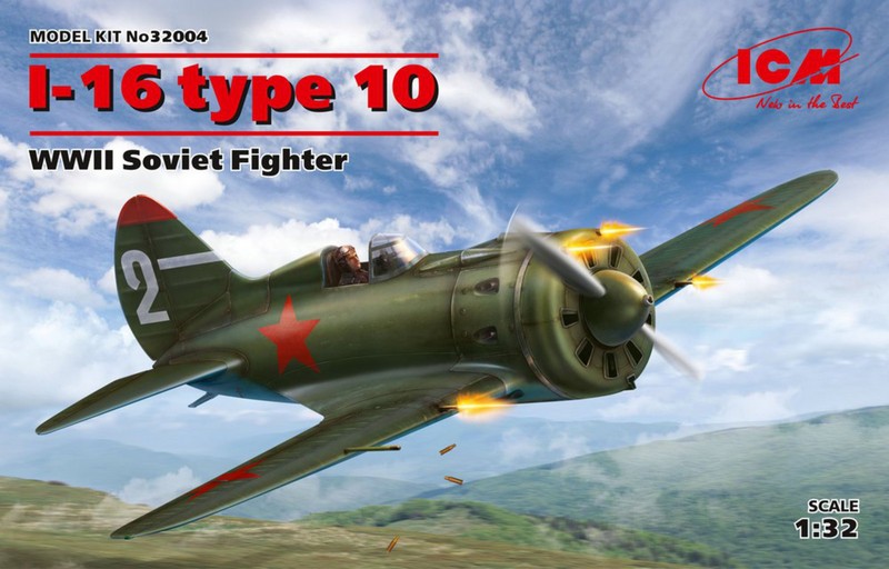 32004  авиация  И-16 тип 10, WWII Soviet Fighter  (1:32)