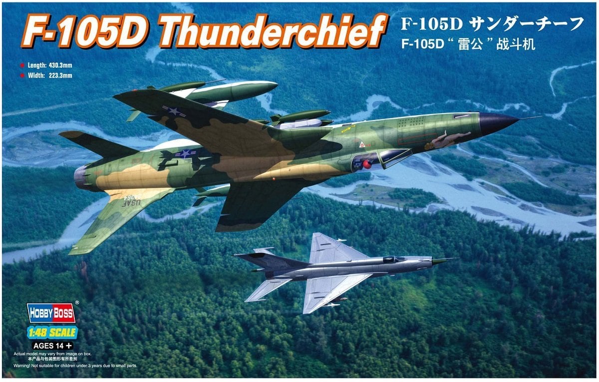 80332  авиация  F-105D Thunderchief  (1:48)