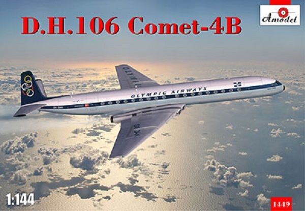 1449  авиация  D.H. 106 Comet-4B "Olympic airways"  (1:144)