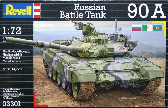 03301  техника и вооружение  Russian Battle Tank Танк-90A  (1:72)