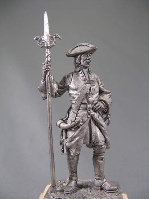 279 R  миниатюра  Канонир Артиллерийского плк. с пальником, 1704-25гг. Россия
