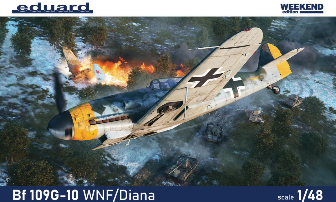 84182  авиация  Bf 109G-10 WNF/Diana Weekend Edition  (1:48)