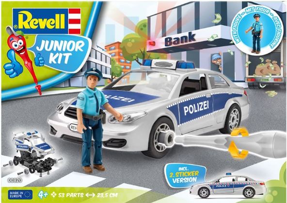 00820  автомобили и мотоциклы  Police Car with Figure. JUNIOR KIT