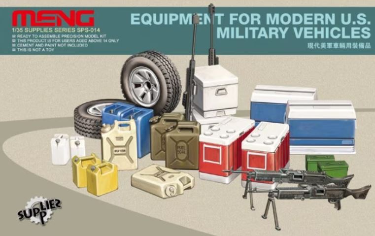 SPS-014  наборы для диорам  Equipment for Modern U.S. Military Vehicles  (1:35)