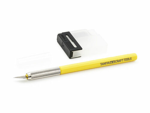 69941  ручной инструмент  Модельный нож с желтой ручкой с 25 лезвиями