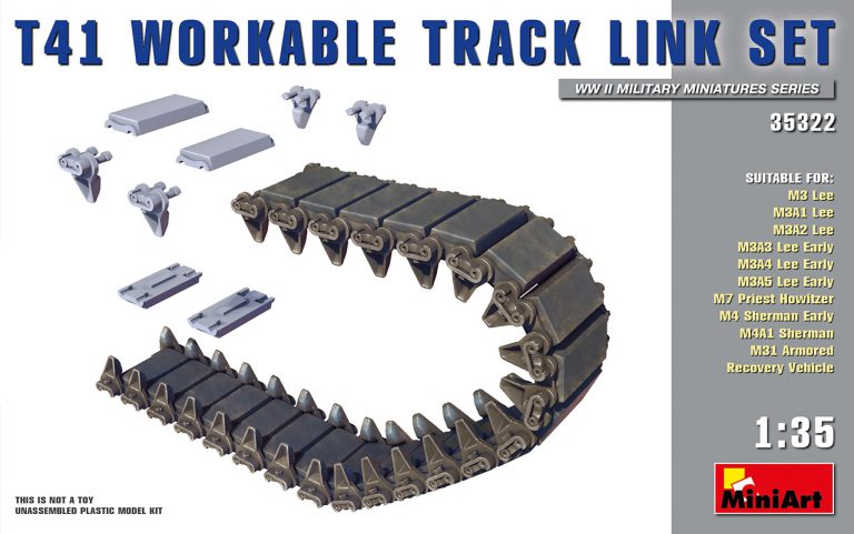 35322  траки наборные  T41 WORKABLE TRACK LINK SET  (1:35)