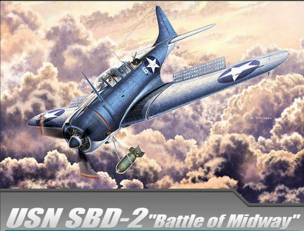 12335  авиация  SBD-2 Dauntless 'Battle of Midway'  (1:48)