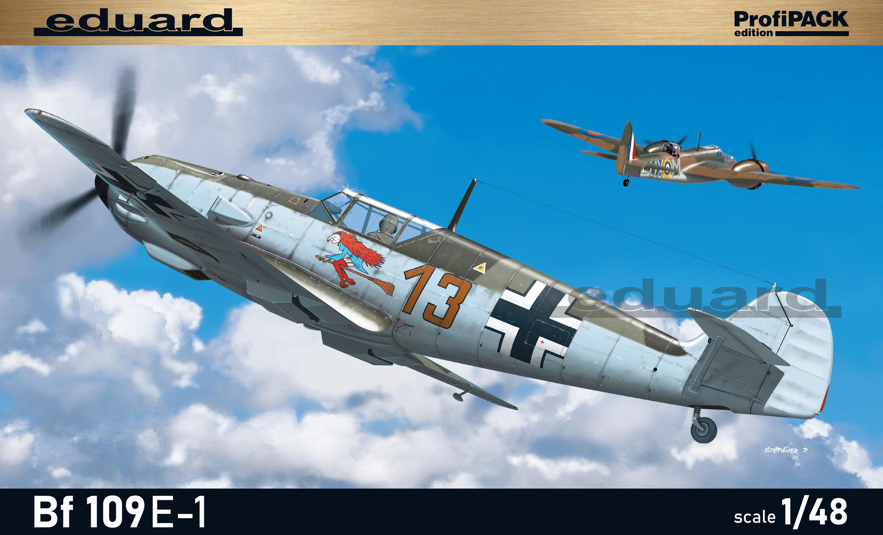 8261  авиация  Bf-109E-1  (1:48)
