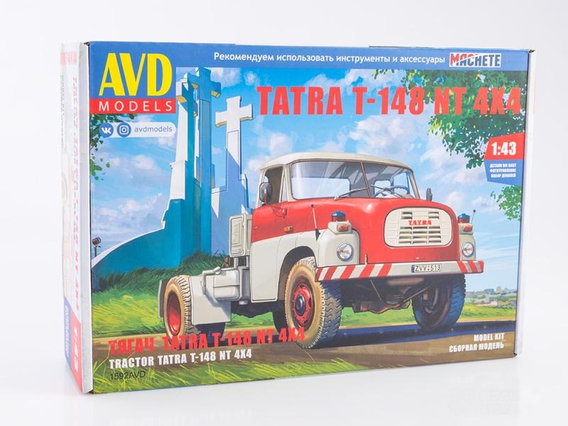 1592AVD  автомобили и мотоциклы Tatra-148 4х4 седельный тягач  (1:43)