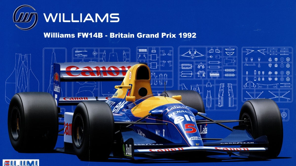 09052  автомобили и мотоциклы  Williams FW14B Renault British Grand Prix 1992  (1:20)