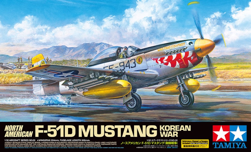 60328  авиация  North American F-51D Mustang Korean War  (1:32)