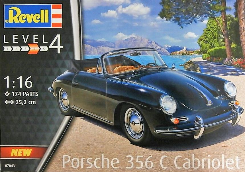 07043  автомобили и мотоциклы  Porsche 356 C Cabriolet  (1:16)