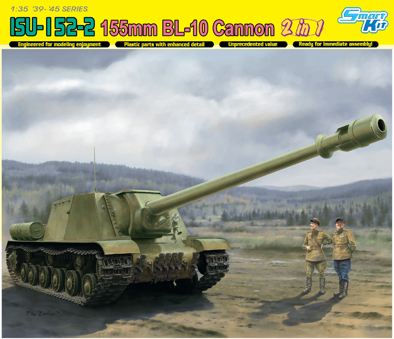 6796  техника и вооружение  САУ  ISU-152-2 155mm BL-10 Cannon (1:35)