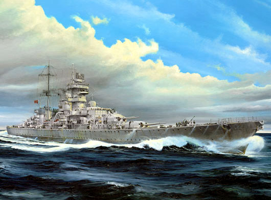 05313  флот  German Heavy Cruiser Prinz Eugen 1945  (1:350)