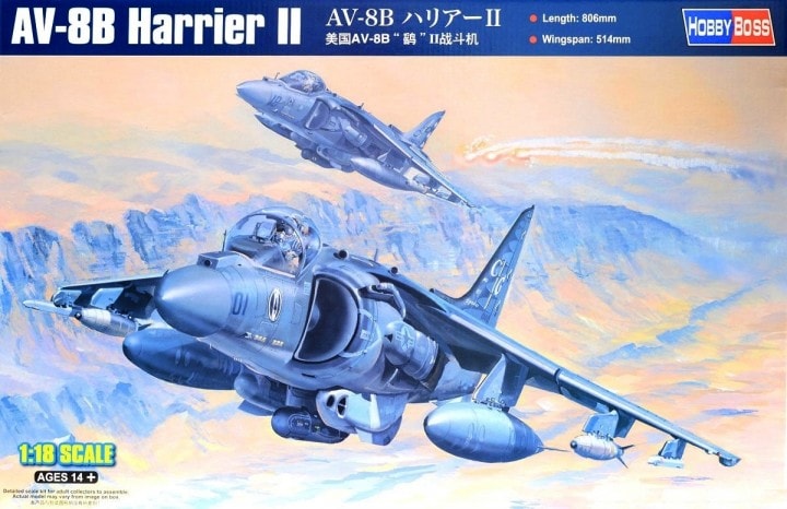 81804  авиация  AV-8B Harrier II  (1:18)