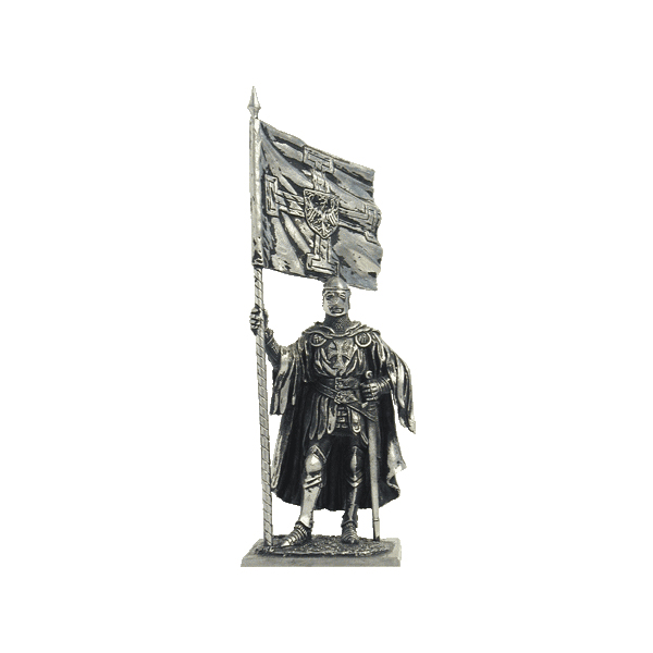 129 M  миниатюра  Тевтонский рыцарь со знаменем