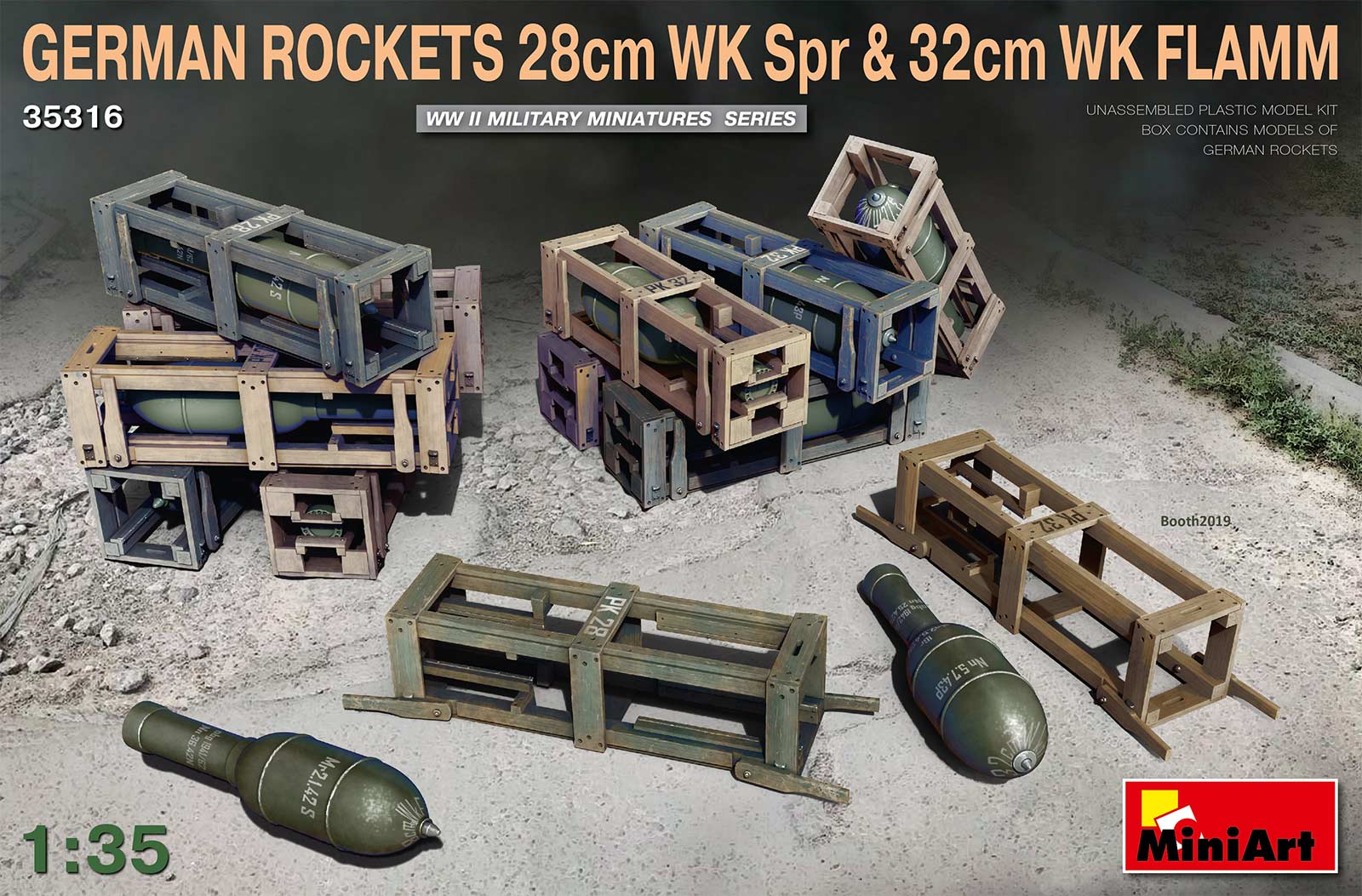 35316  наборы для диорам  German Rockets 28cm WK Spr & 32cm WK Flamm  (1:35)